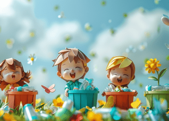 Reciclaje en Madrid con Niños