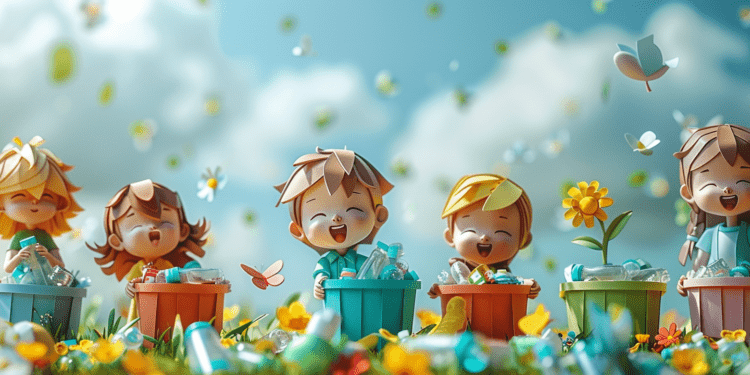 Reciclaje en Madrid con Niños